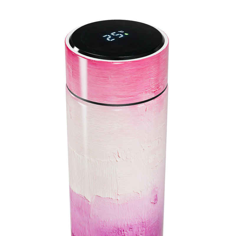 Garrafa Térmica Touch - Rosa Degradê Digital