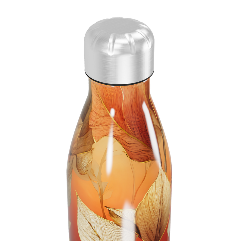 Garrafa Inox - Folhas Outono Laranja