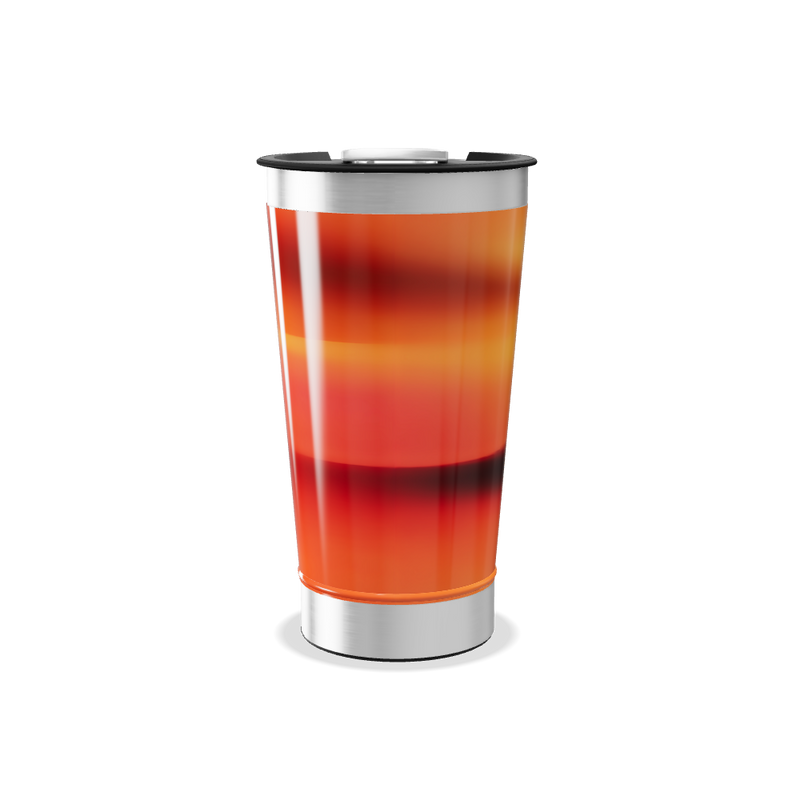 Copo Térmico - Aço Inox com Degradê Laranja