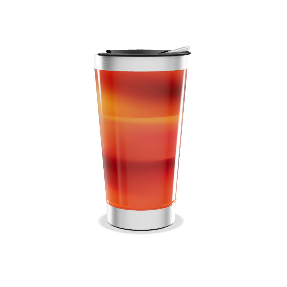 Copo Térmico - Aço Inox com Degradê Laranja