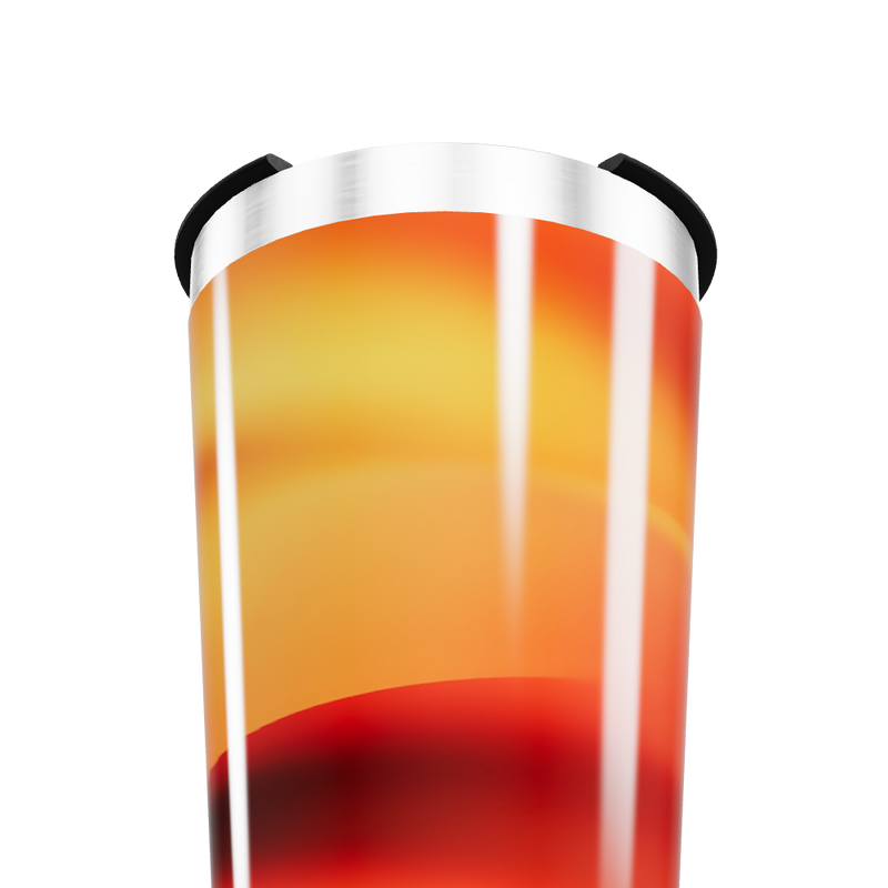 Copo Térmico - Aço Inox com Degradê Laranja