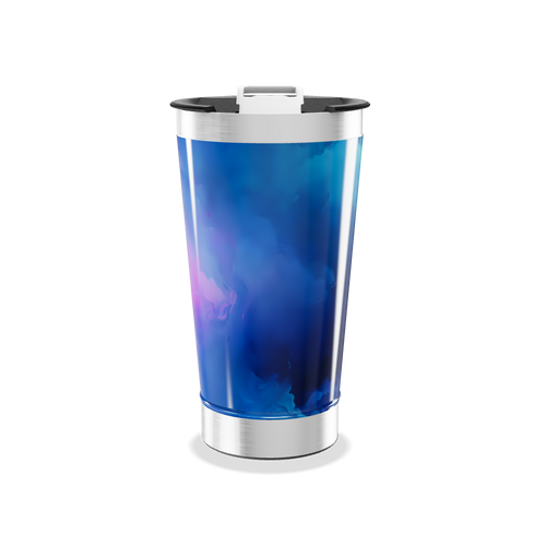 Copo Térmico - Azul degrade aço inox