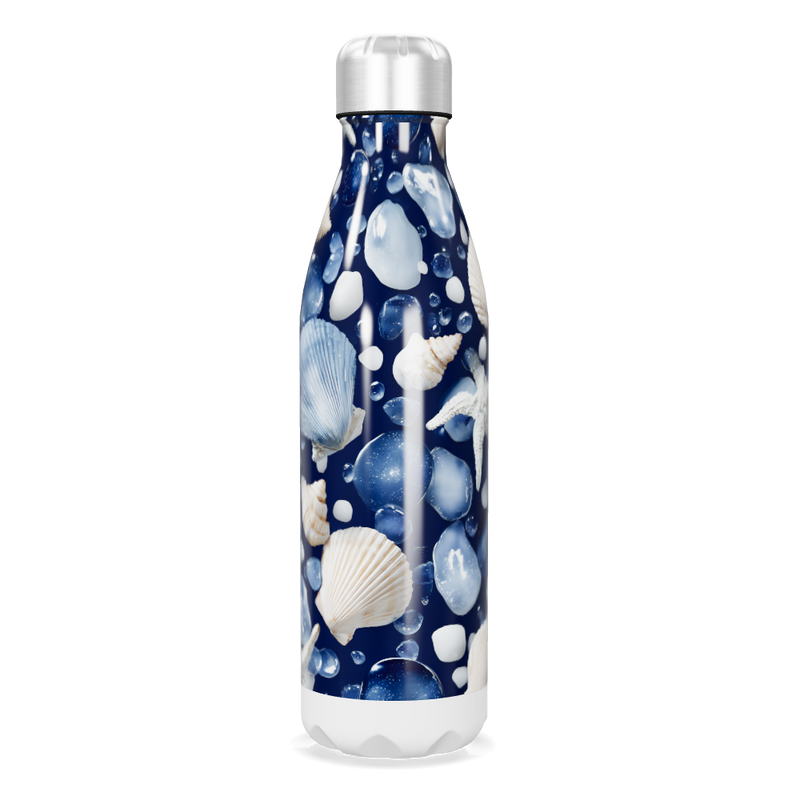 Garrafa Inox - Marinha com Conchas