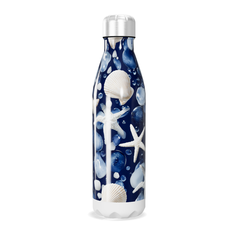Garrafa Inox - Marinha com Conchas