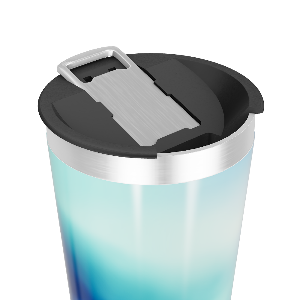 Copo Térmico - Azul Degradê Inox