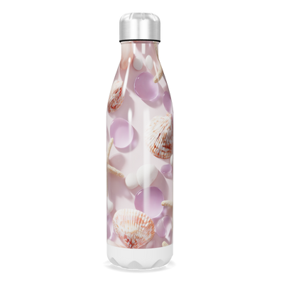 Garrafa Inox - Conchas e Bolhas Rosa