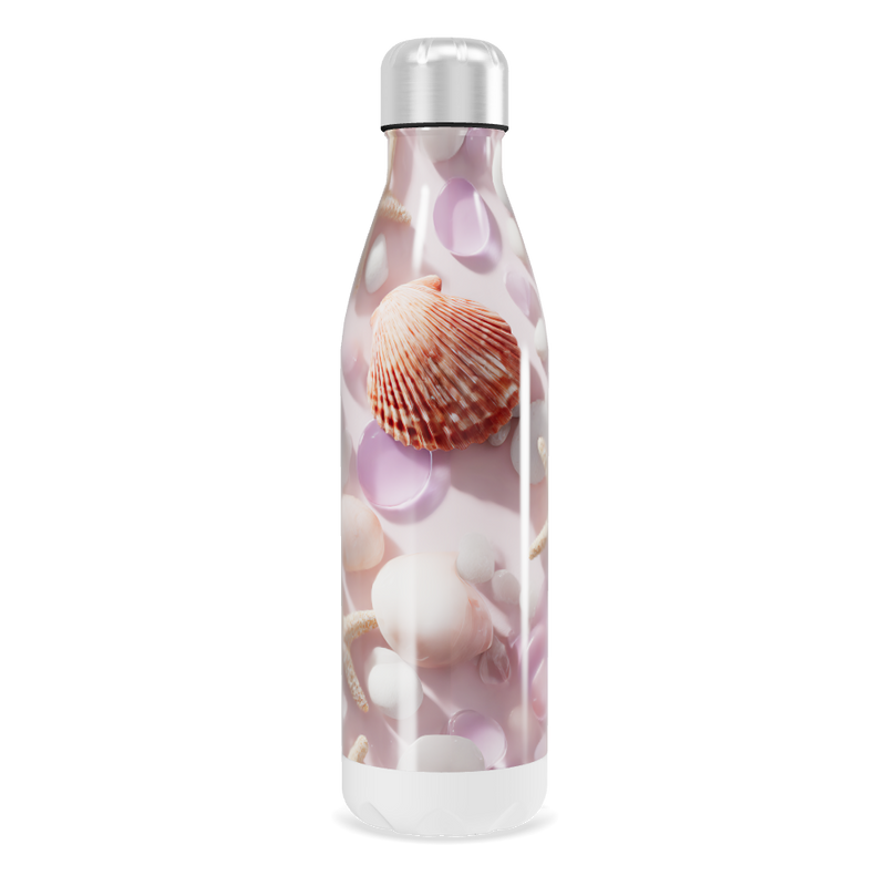 Garrafa Inox - Conchas e Bolhas Rosa