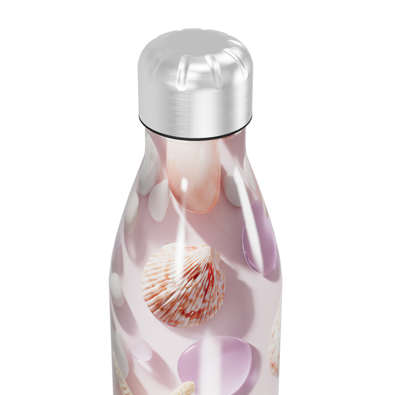 Garrafa Inox - Conchas e Bolhas Rosa