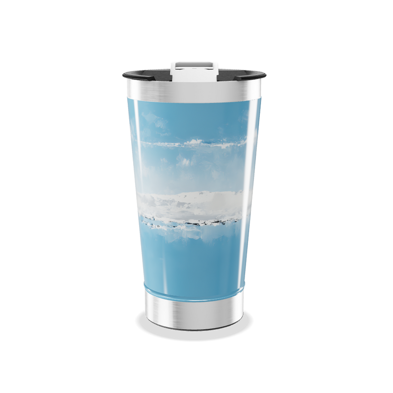 Copo Térmico - Azul com Paisagem