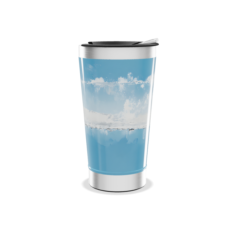 Copo Térmico - Azul com Paisagem