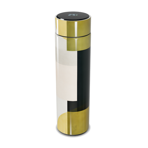 Garrafa Térmica Touch - Vidro Dourado Digital