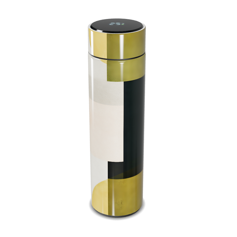 Garrafa Térmica Touch - Vidro Dourado Digital