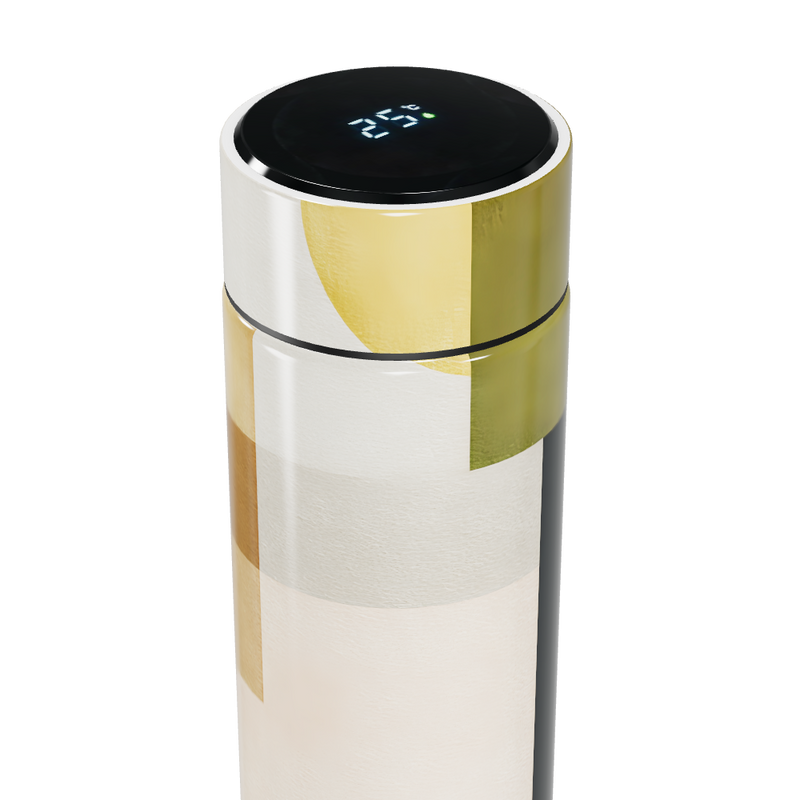 Garrafa Térmica Touch - Vidro Dourado Digital