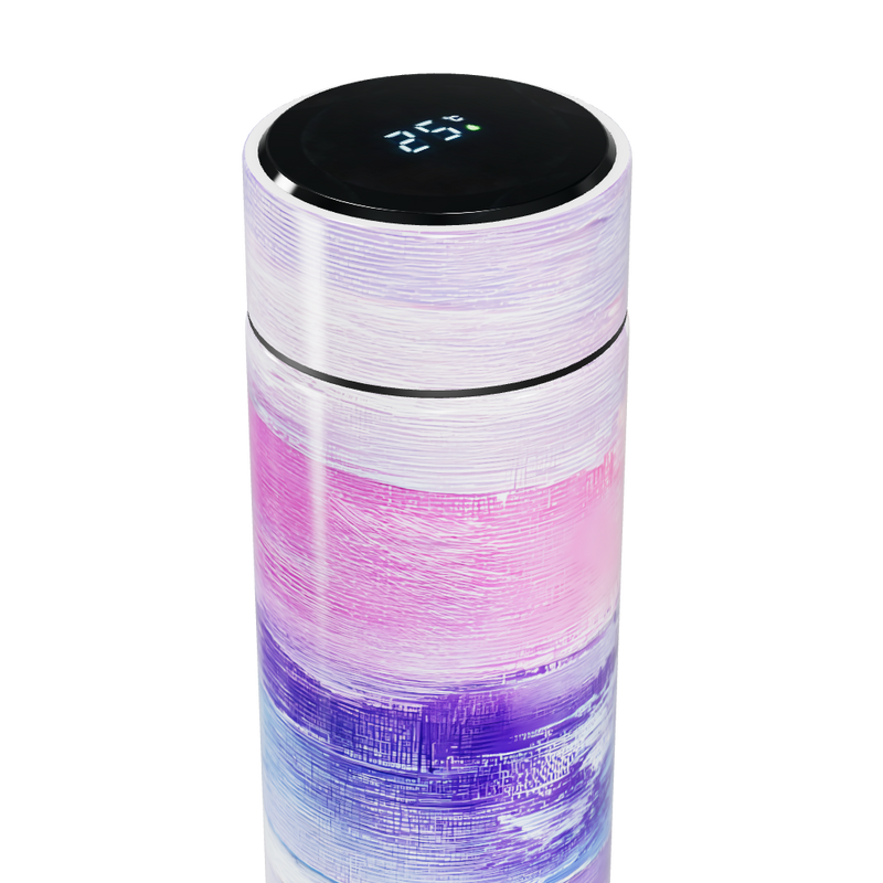 Garrafa Térmica Touch - Colorida com Display LED