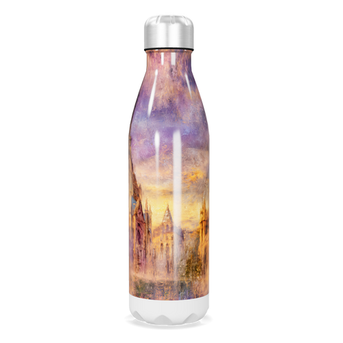 Garrafa Inox - Estampa Cidade Colorida