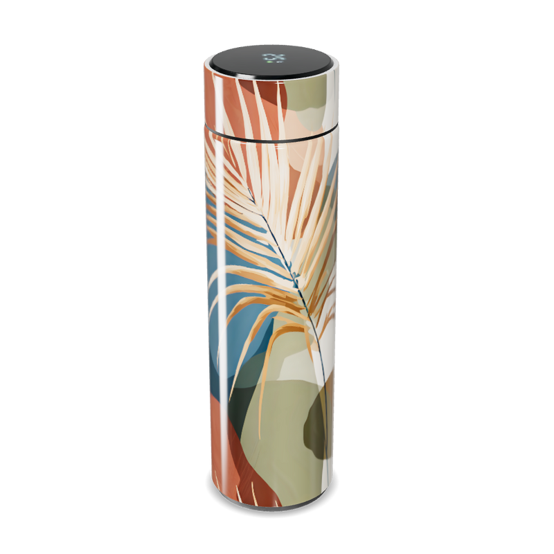 Garrafa Térmica Touch - Estampa Folhas Coloridas