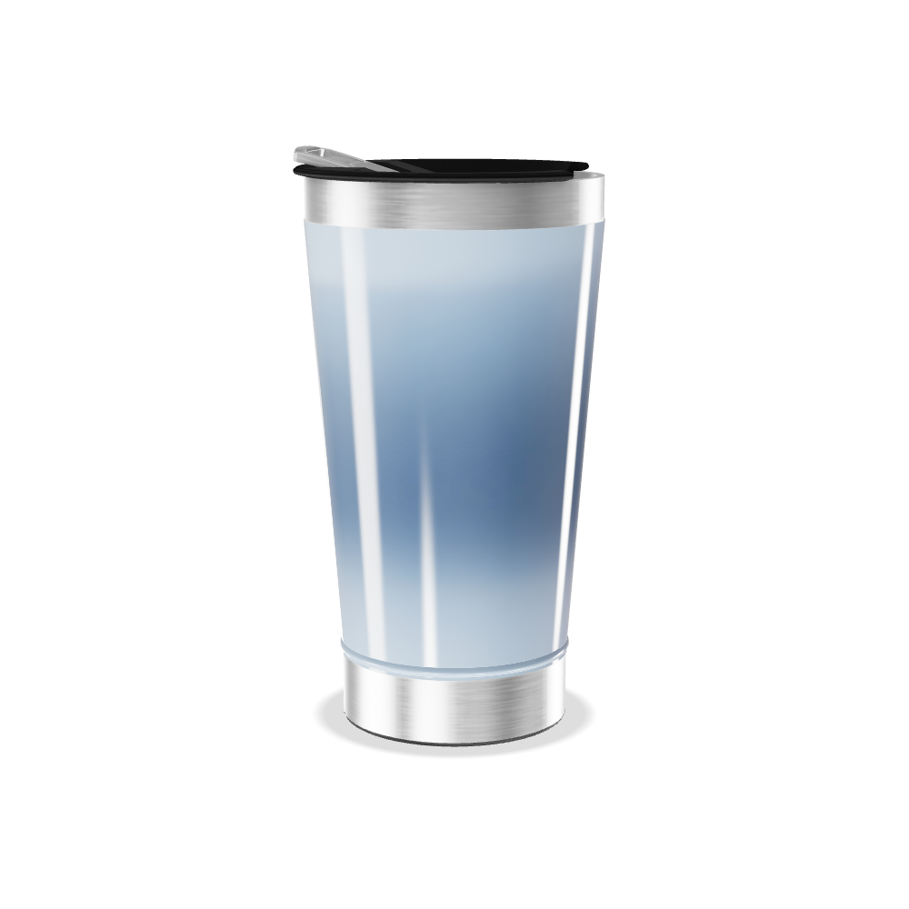 Copo Térmico - Degradê Azul Aço Inox