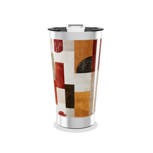 Copo Térmico - Estampa Geométrica Colorida