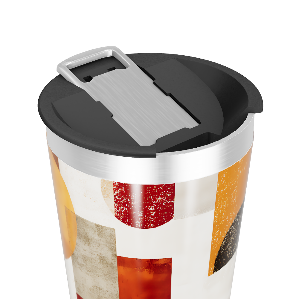 Copo Térmico - Estampa Geométrica Colorida