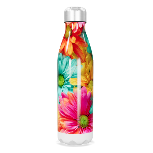 Garrafa Inox - Flores Coloridas 500ml