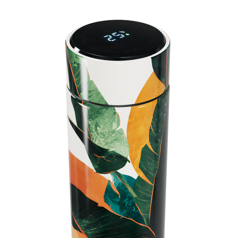Garrafa Térmica Touch - Folhagem Tropical