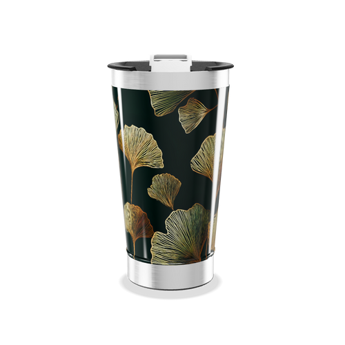 Copo Térmico - Folhas Douradas
