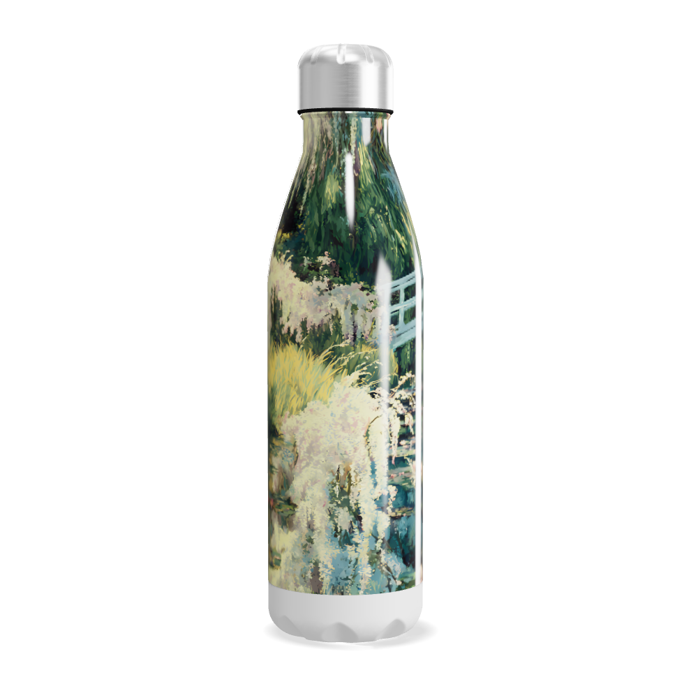 Garrafa Inox - Estampa Jardim Monet