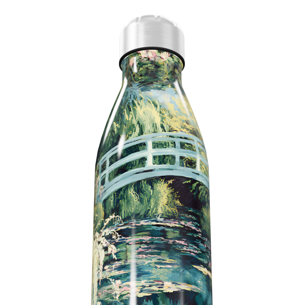 Garrafa Inox - Estampa Jardim Monet