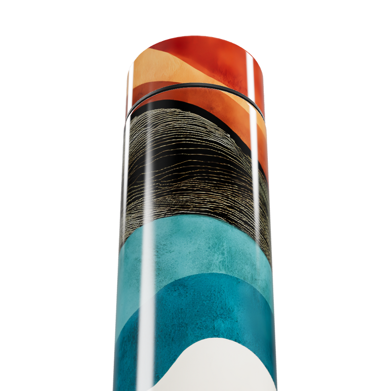 Garrafa Térmica Touch - Estampa Abstrata Colorida