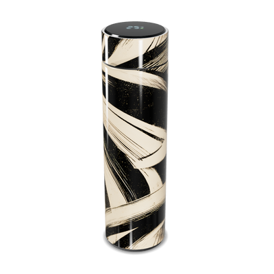 Garrafa Térmica Touch - Preto com Listras Modernas
