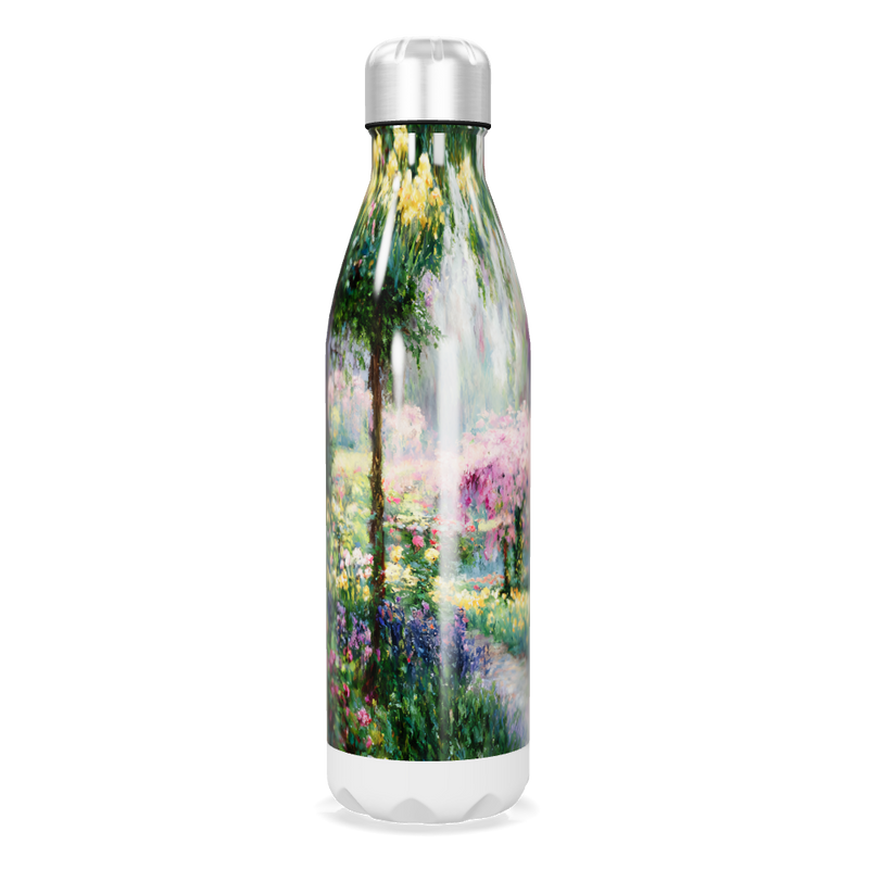 Garrafa Inox - Estampa Jardim Florido