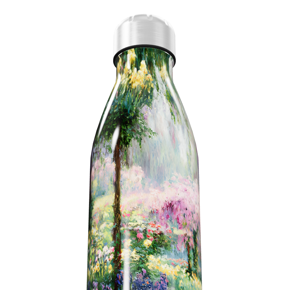 Garrafa Inox - Estampa Jardim Florido