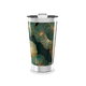 Copo Térmico - Estampa Floral Verde