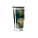 Copo Térmico - Estampa Floral Verde