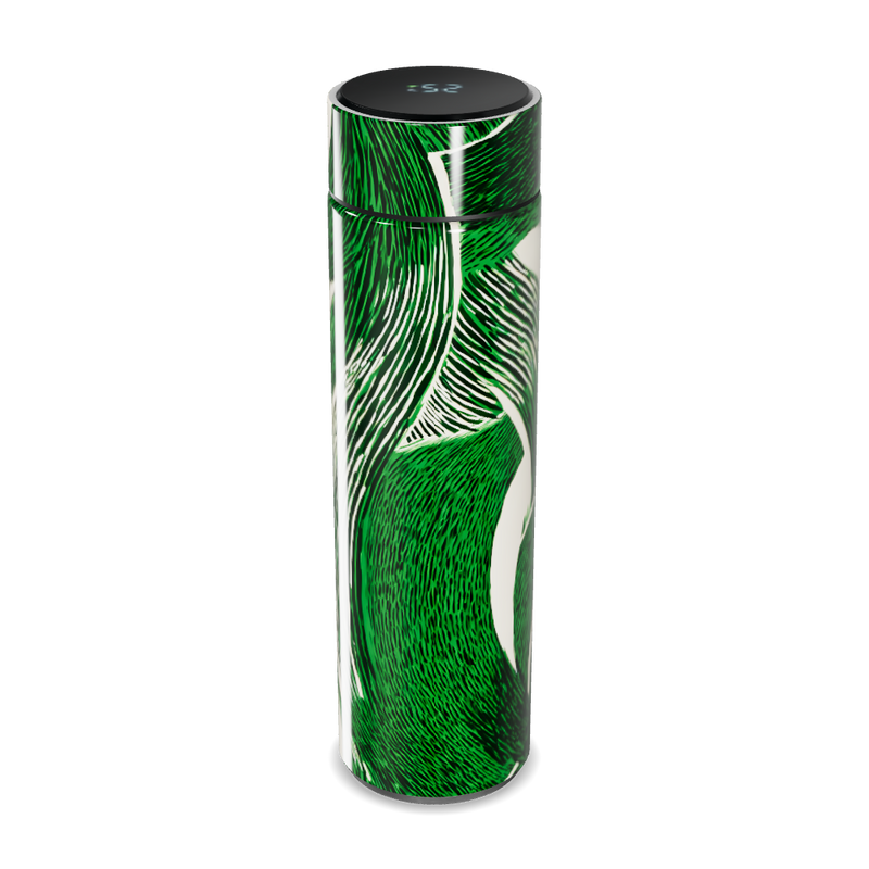 Garrafa Térmica Touch - Verde com Estampa