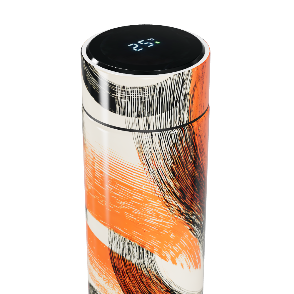 Garrafa Térmica Touch - Estampa Abstrata Colorida