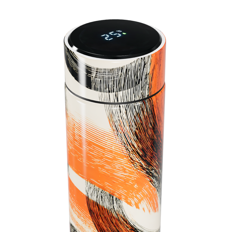 Garrafa Térmica Touch - Estampa Abstrata Colorida