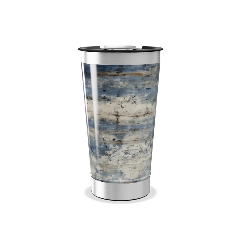 Copo Térmico - Estampa Azul e Bege