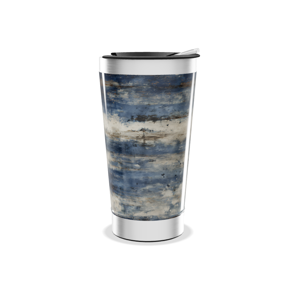 Copo Térmico - Estampa Azul e Bege