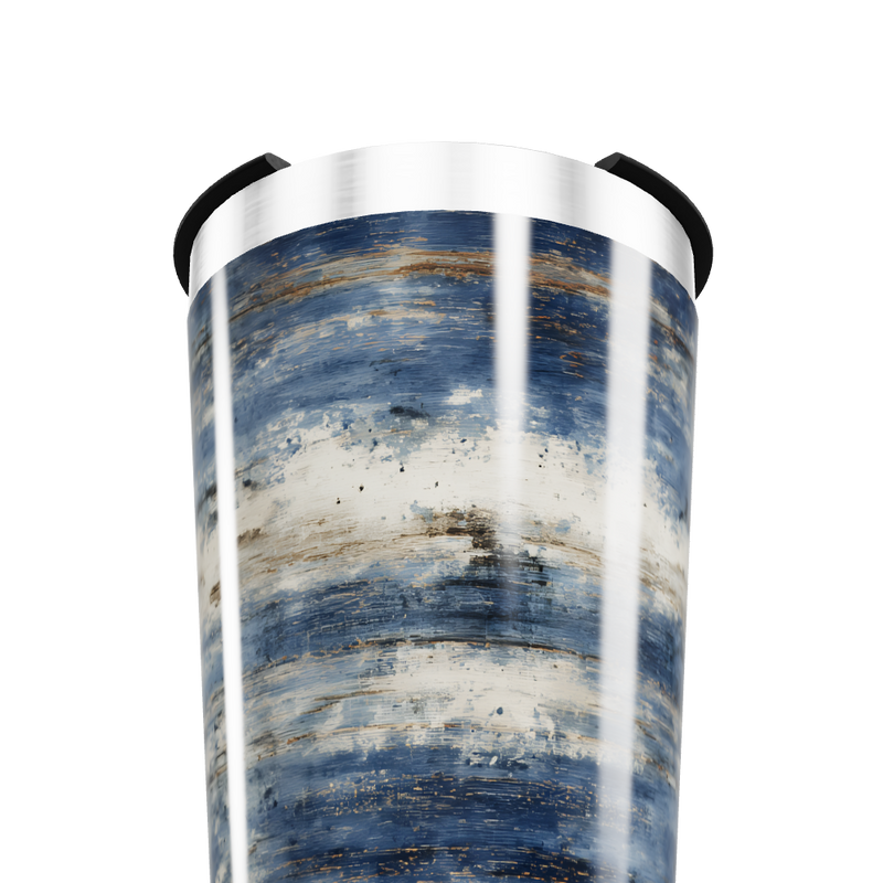 Copo Térmico - Estampa Azul e Bege