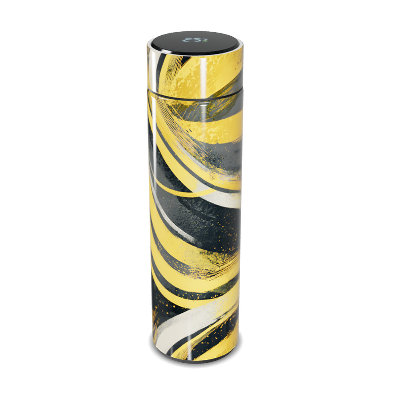 Garrafa Térmica Touch - Estampa Amarela e Preta