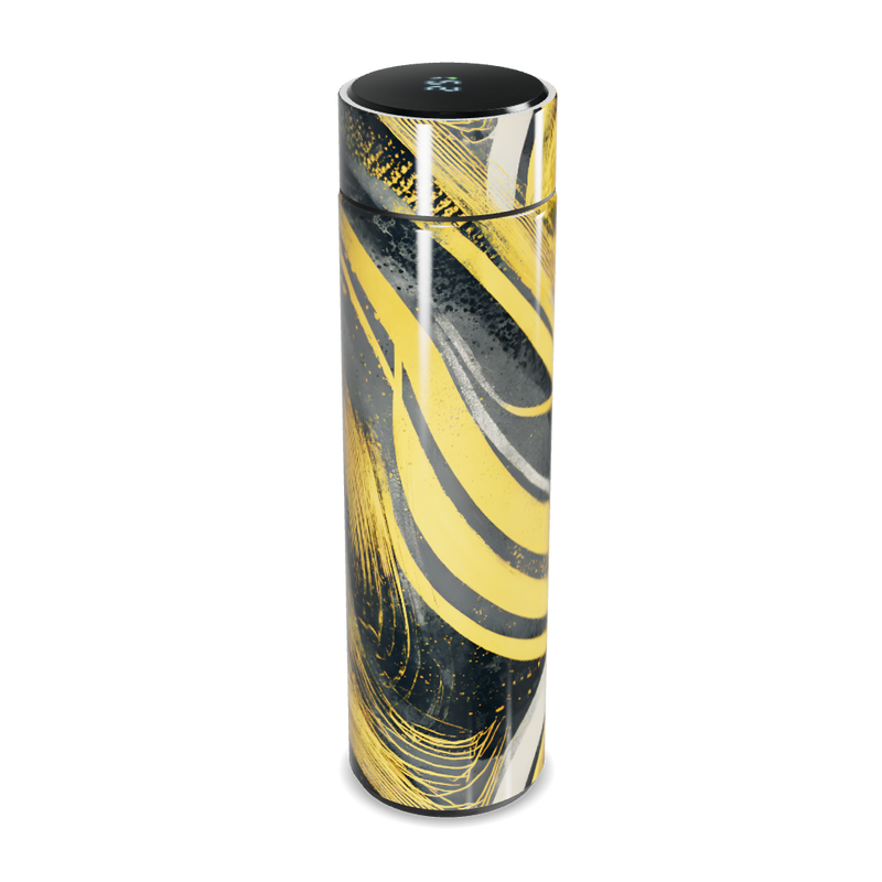 Garrafa Térmica Touch - Estampa Amarela e Preta