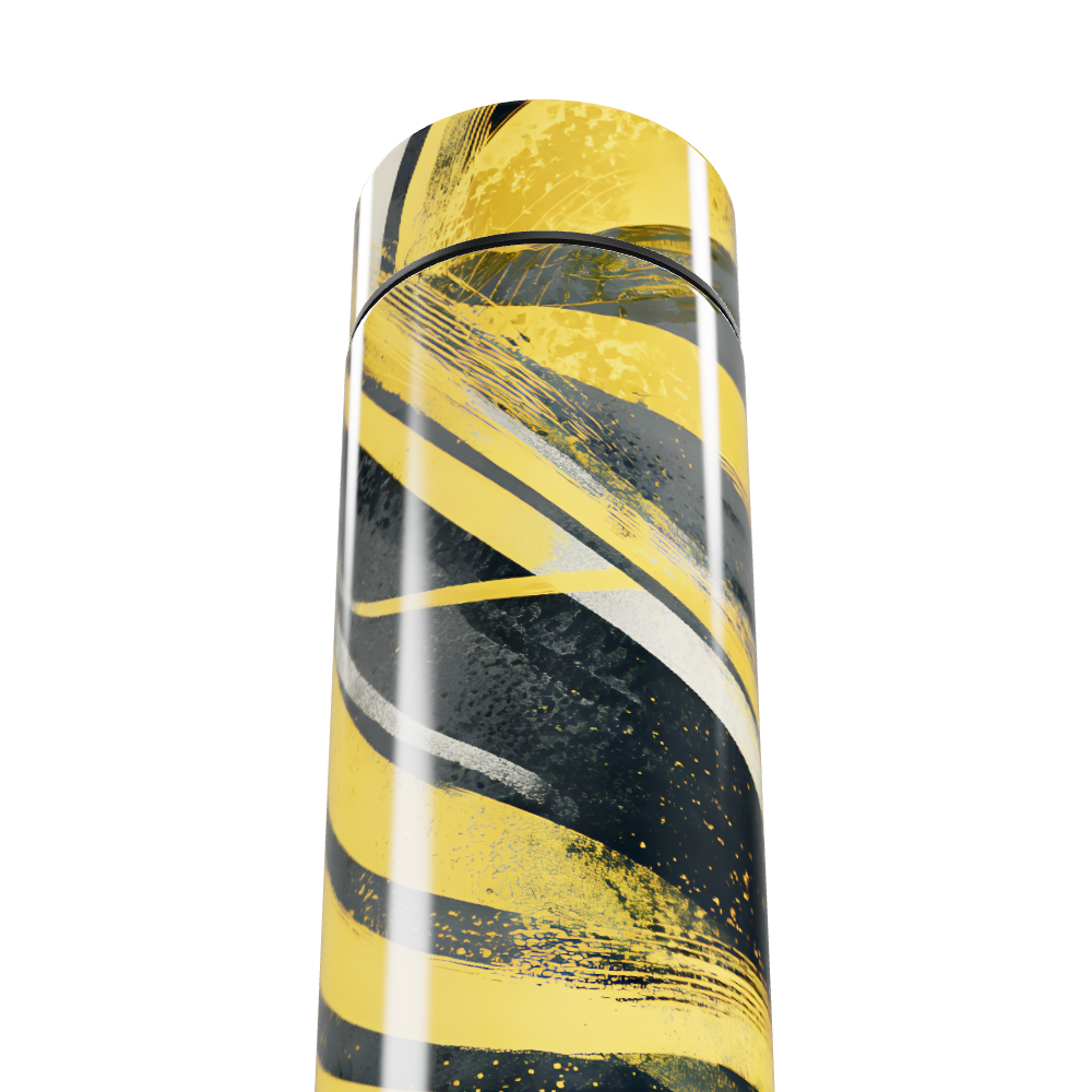 Garrafa Térmica Touch - Estampa Amarela e Preta