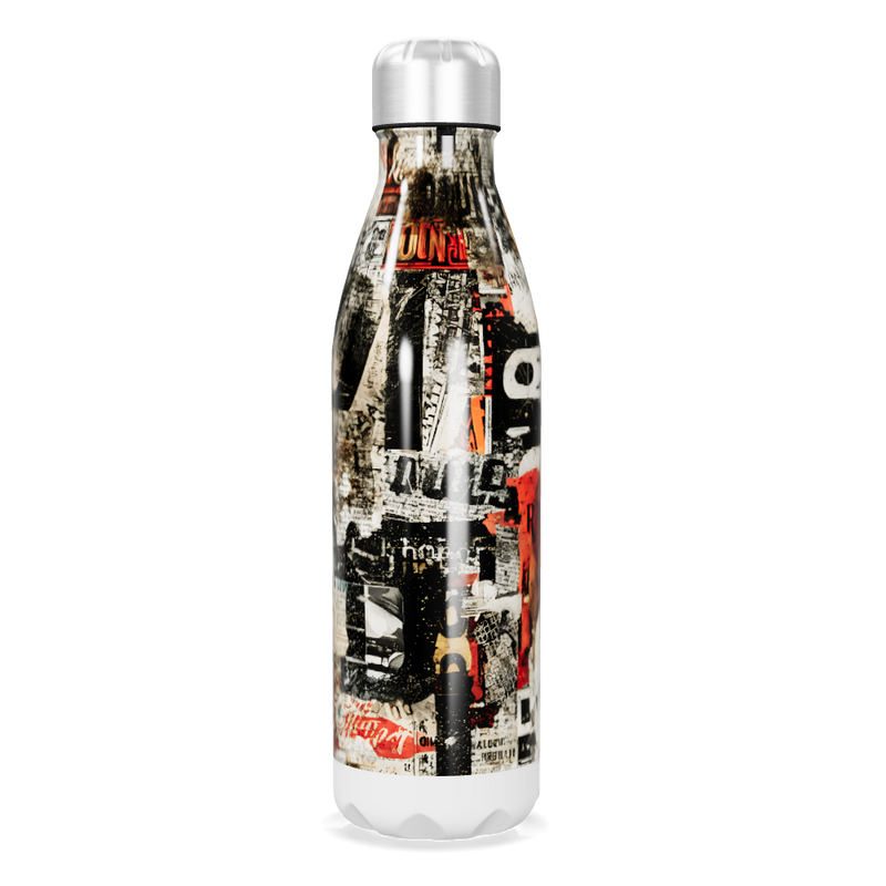 Garrafa Inox - Estampa Urbana Colorida