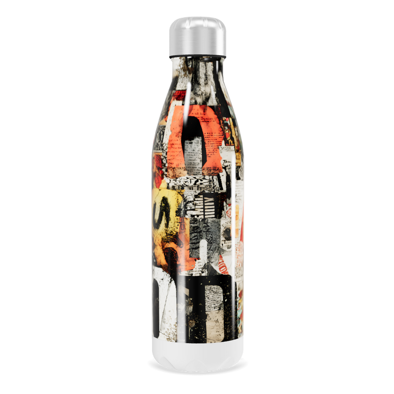 Garrafa Inox - Estampa Urbana Colorida