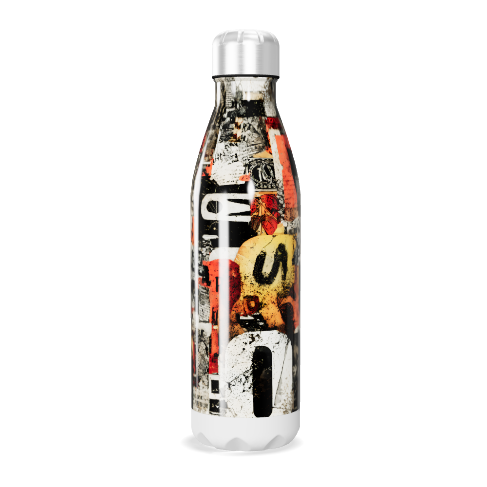 Garrafa Inox - Estampa Urbana Colorida