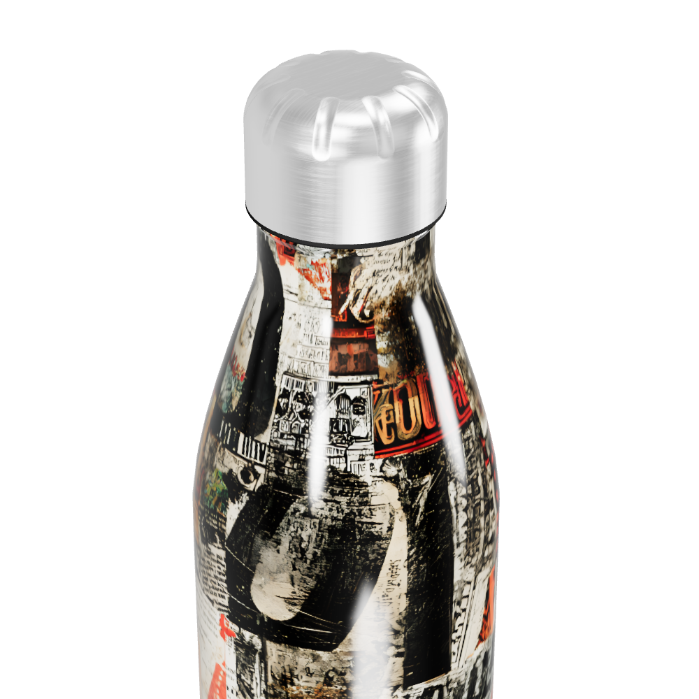 Garrafa Inox - Estampa Urbana Colorida