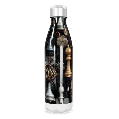 Garrafa Inox - Estampa Peças de Xadrez