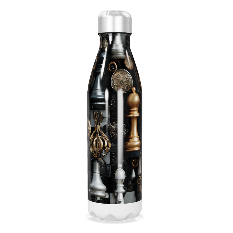 Garrafa Inox - Estampa Peças de Xadrez