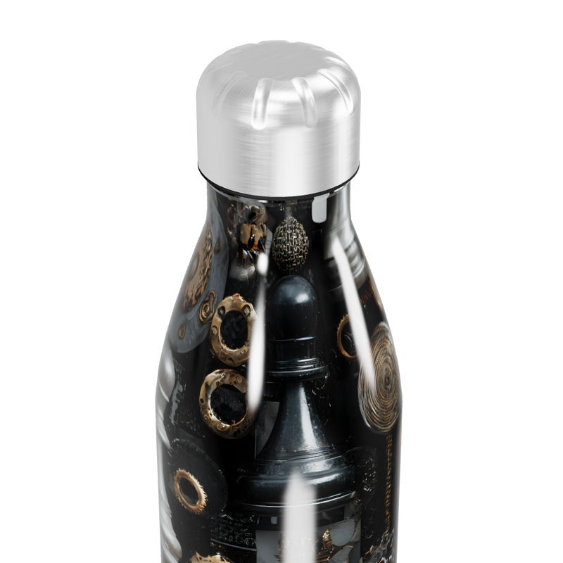 Garrafa Inox - Estampa Peças de Xadrez